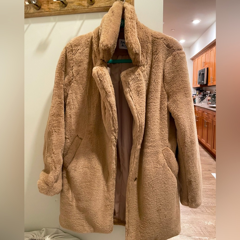 Faux fur coat